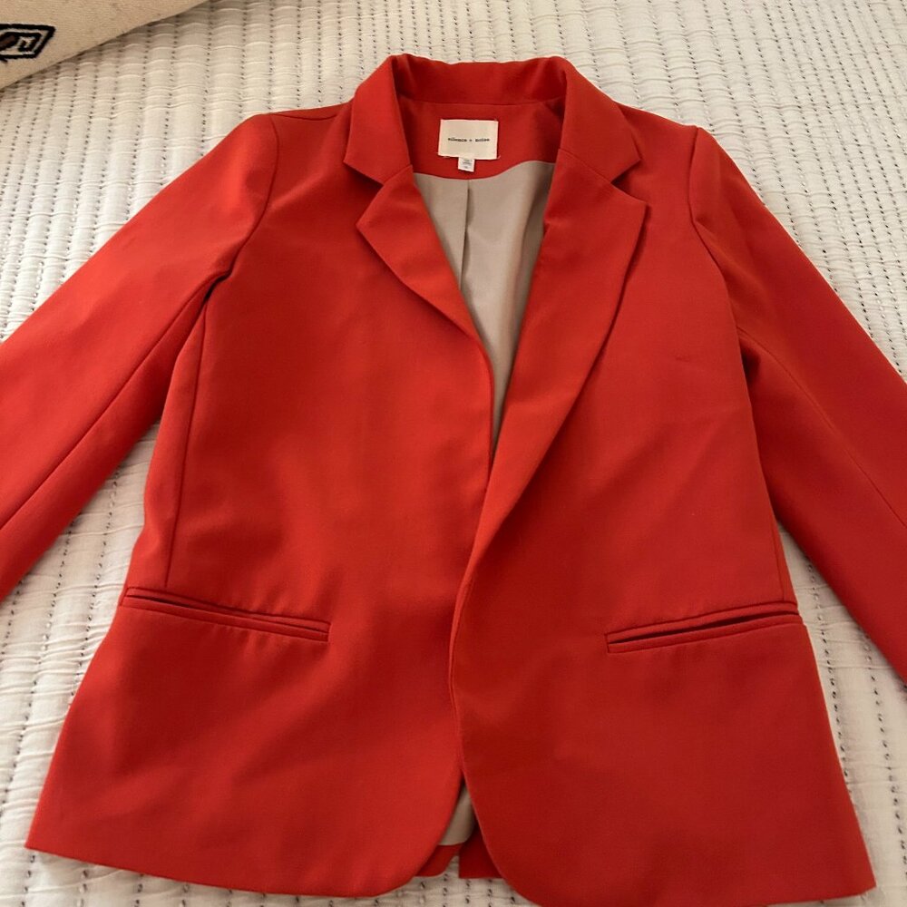 Tomato Red Lightweight Blazer